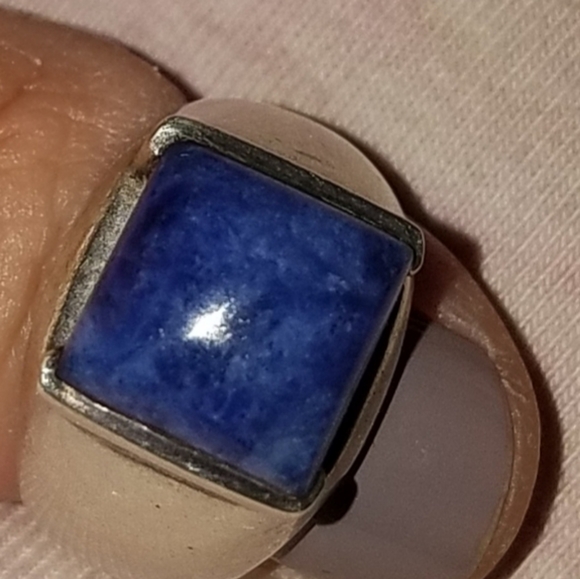 Mexico Lapis 925 Silver Ring - Picture 10 of 10